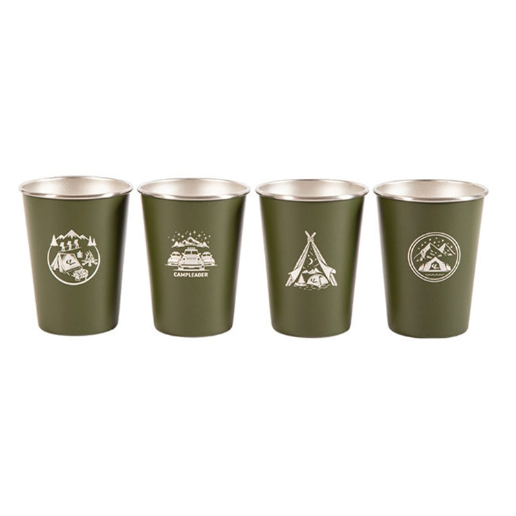 TrailTaste - Outdoor-Becher-Set  4-teilig - für Naturliebhaber